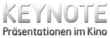 Keynote Logo - Präsentationen im Kino.